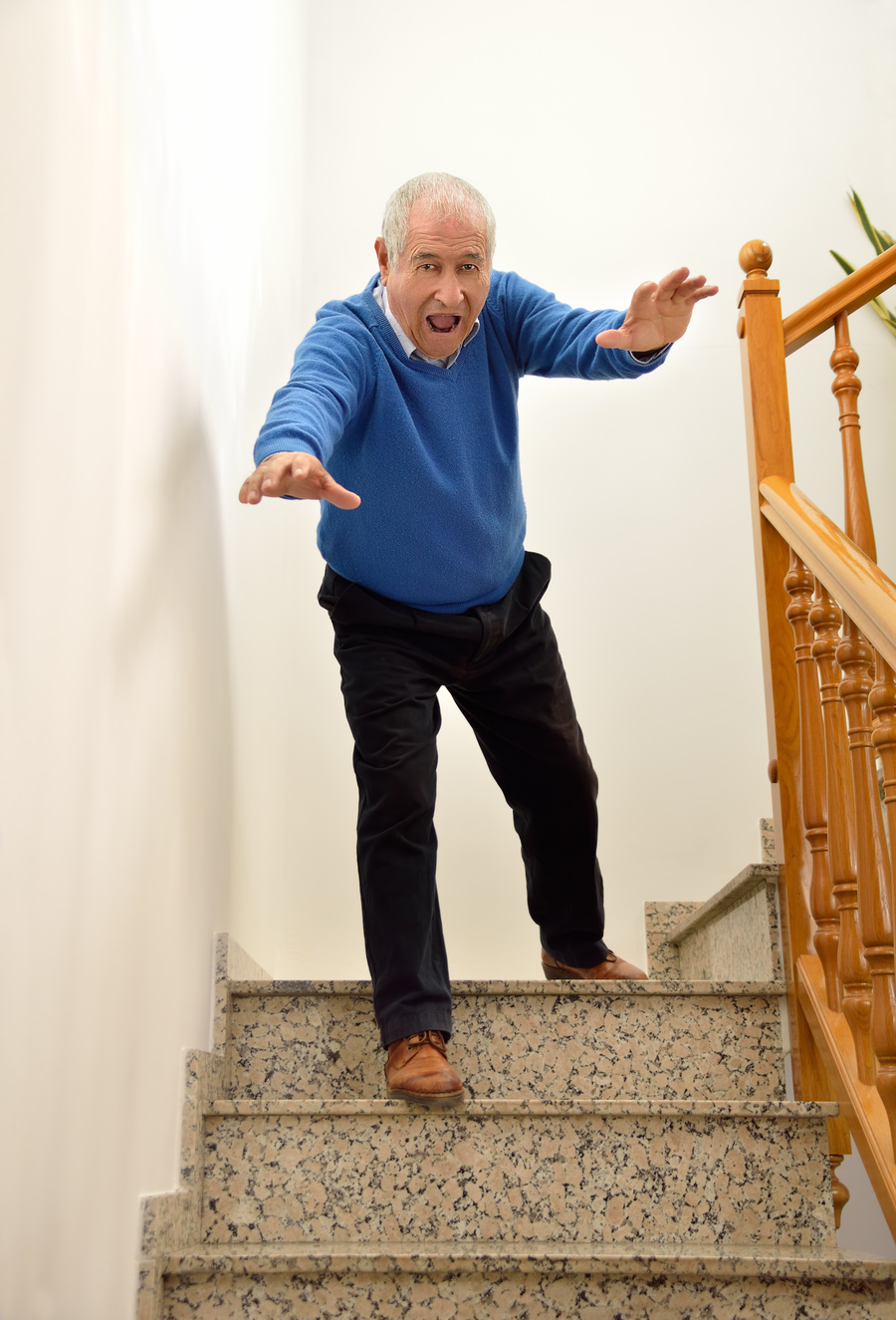 senior man falling